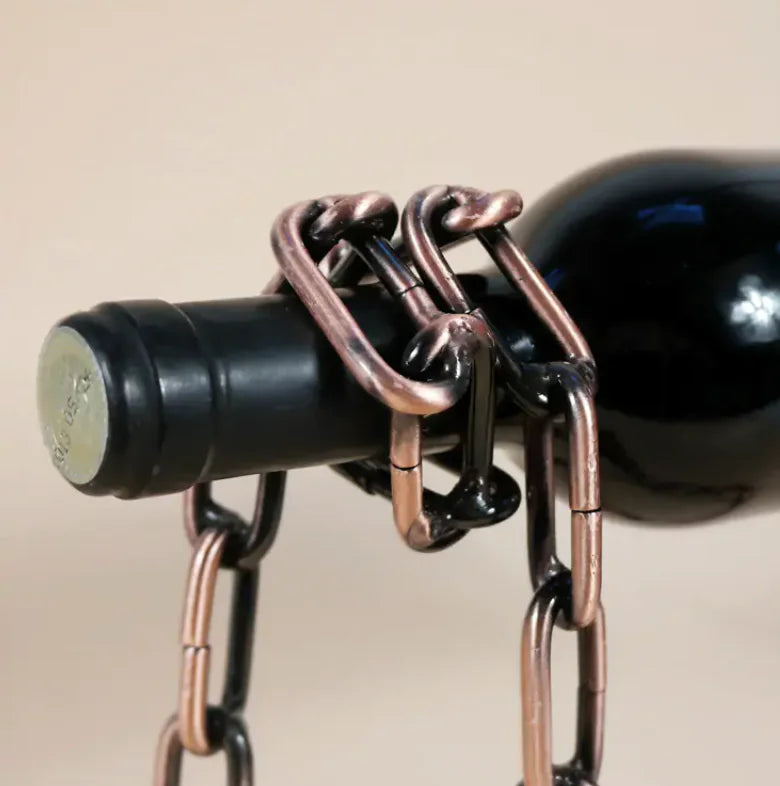 Iron Chain Wine Bottle Holder